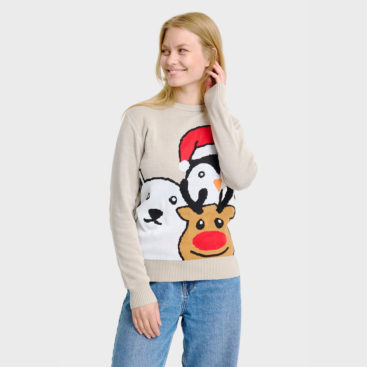 Animal Christmas Sweater β Women